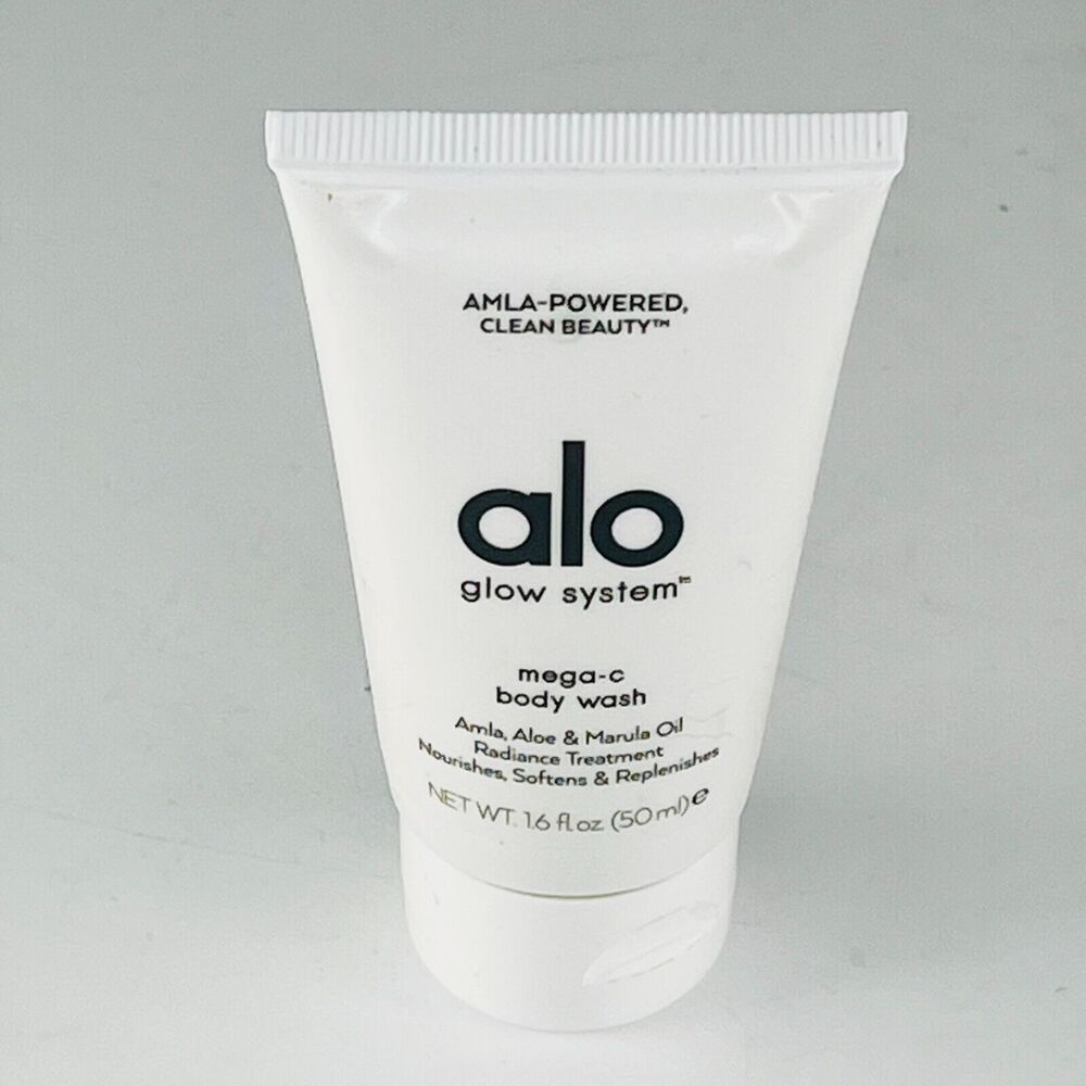 Alo Yoga Glow System Mega-C Body Wash Radiance Treatment Travel 1.6fl oz New